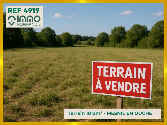 4919 - terrain constructible a vibiliser de 1012m² - mesnil en ouche · 25 000 €